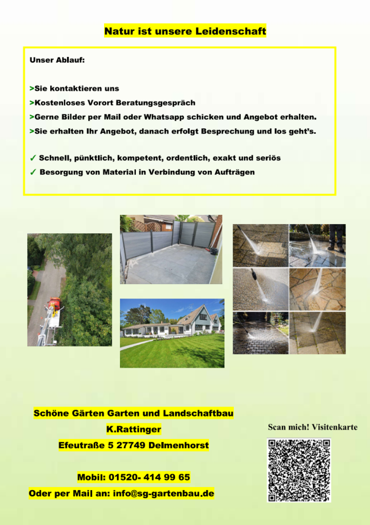 Schöne Gärten - Garten- und Landschaftsbau Bremen